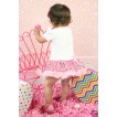Easter White Baby Bodysuit Sparkle Light Pink Sequins Pettiskirt & Easter Egg Print JS4337